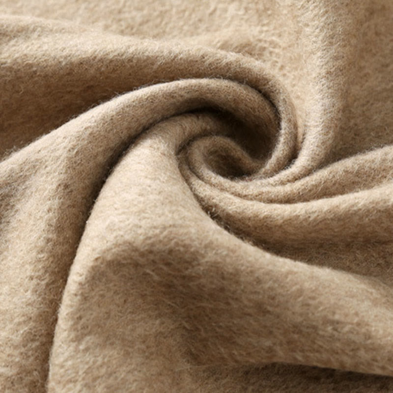 Wool Shawl Red Flower Leaves Embroidery Tassel Winter Cozy Travel Scarf Wrap