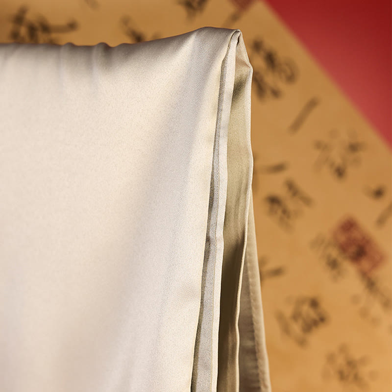 Embroidered Bamboo and Butterfly Meditation Shawl Wrap