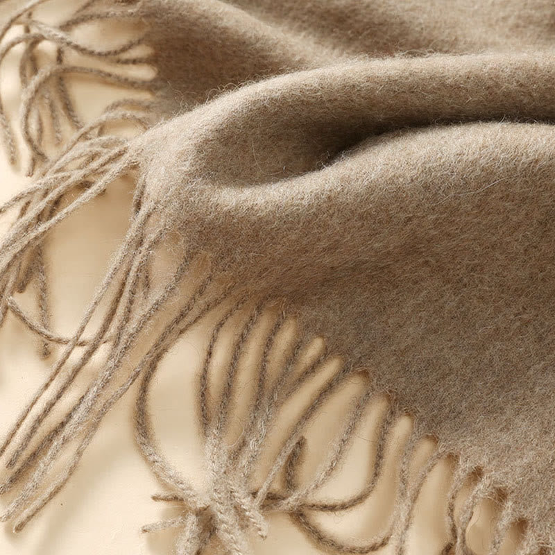 Tactile Wool Embroidered Floral Meditation Wrap Shawl