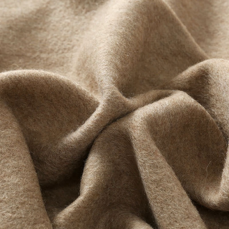 Tactile Wool Embroidered Floral Meditation Wrap Shawl
