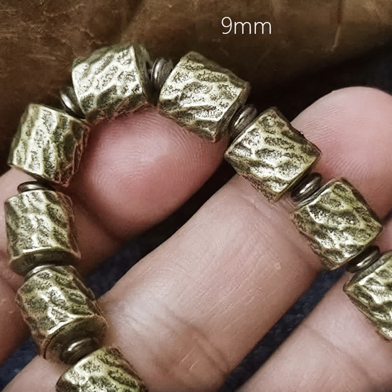 Copper Meteorite Crater Pattern Luck Bracelet
