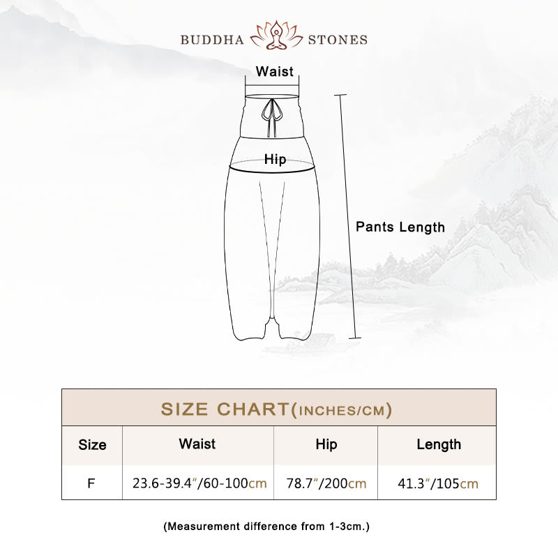 Two Style Wear Round Geometric Loose Casual Harem Trousers Jumpsuit Women's Yoga Pants