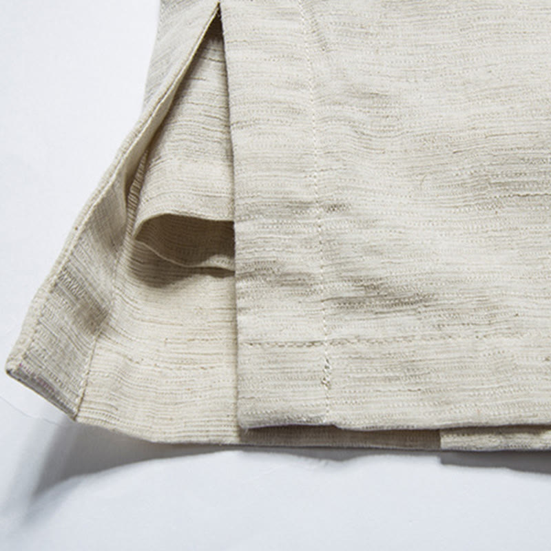 Fall Chinese Hanfu Cotton Linen Men Jacket Clothing