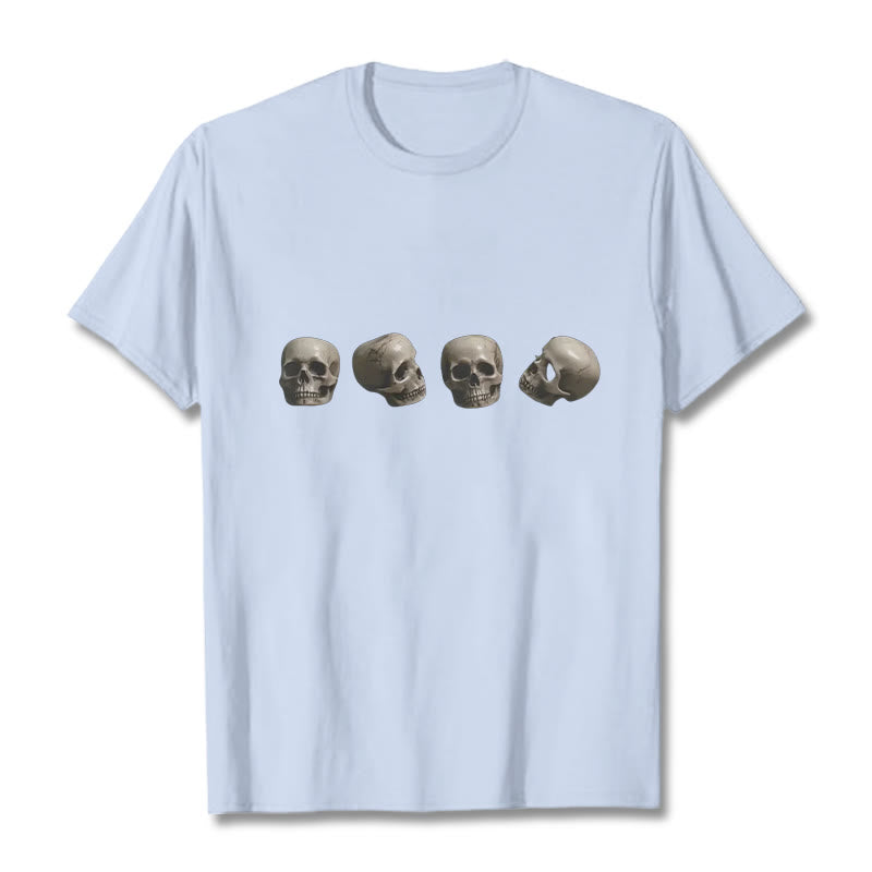 Tibetan The Lord Of The Corpse Forest Skulls Pattern Tee T-shirt
