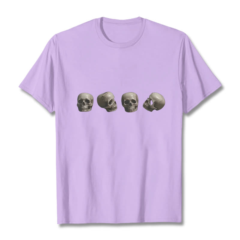Tibetan The Lord Of The Corpse Forest Skulls Pattern Tee T-shirt