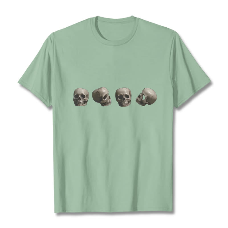 Tibetan The Lord Of The Corpse Forest Skulls Pattern Tee T-shirt