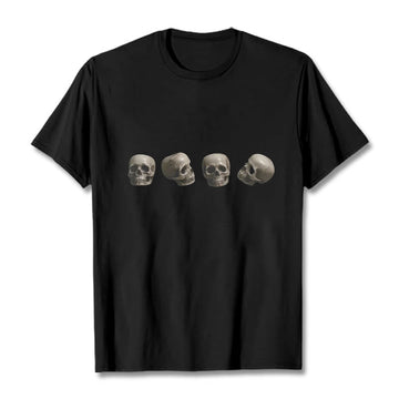 Tibetan The Lord Of The Corpse Forest Skulls Pattern Tee T-shirt