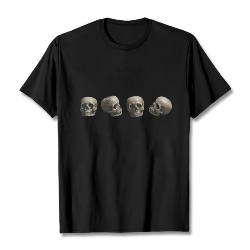 Tibetan The Lord Of The Corpse Forest Skulls Pattern Tee T-shirt