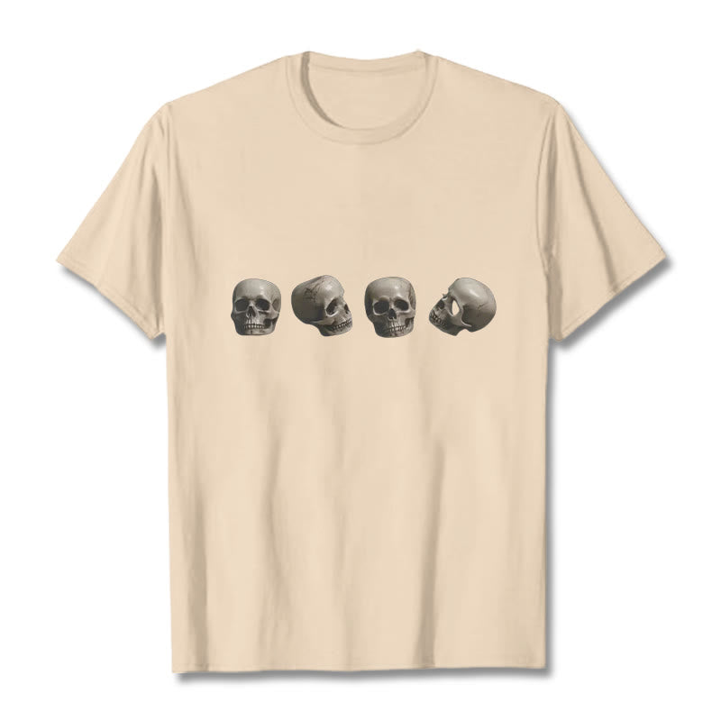 Tibetan The Lord Of The Corpse Forest Skulls Pattern Tee T-shirt