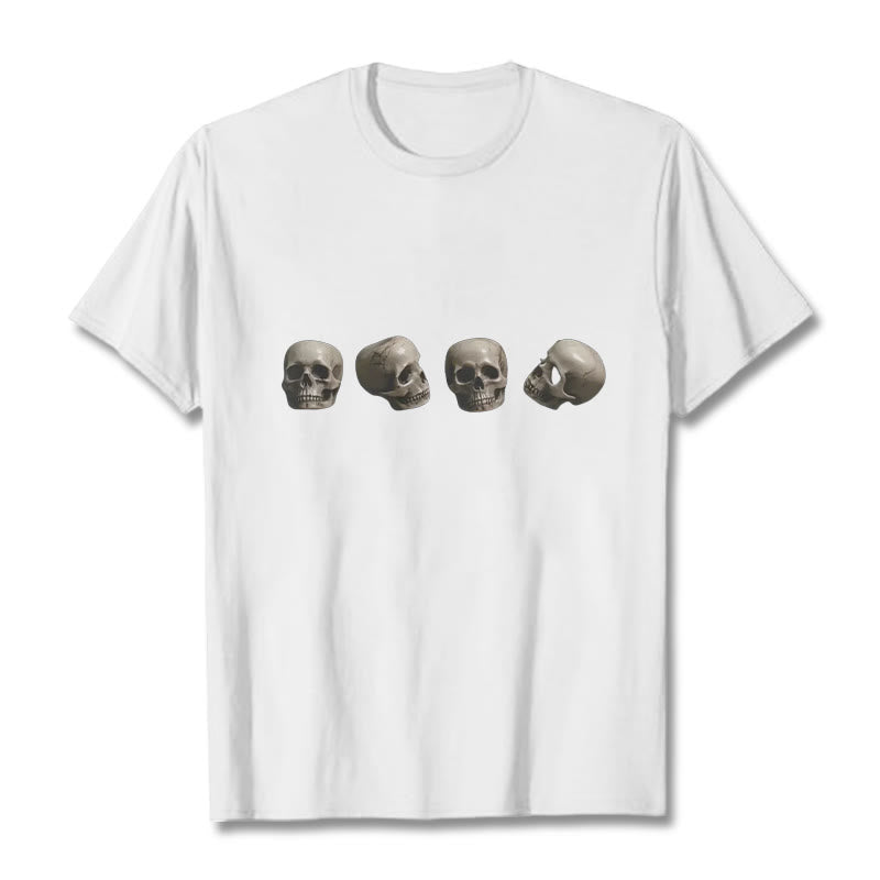 Tibetan The Lord Of The Corpse Forest Skulls Pattern Tee T-shirt