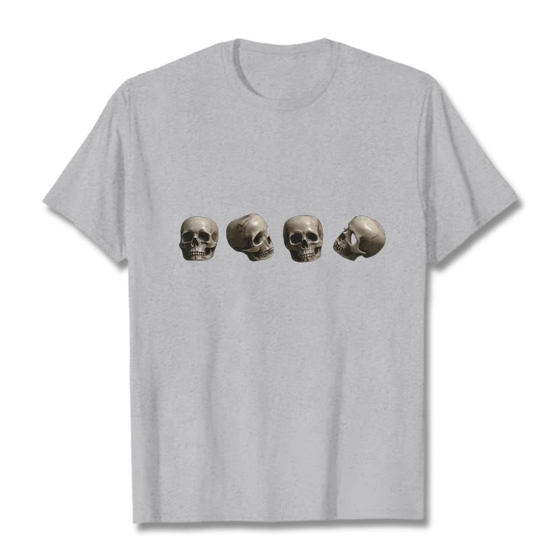Tibetan The Lord Of The Corpse Forest Skulls Pattern Tee T-shirt