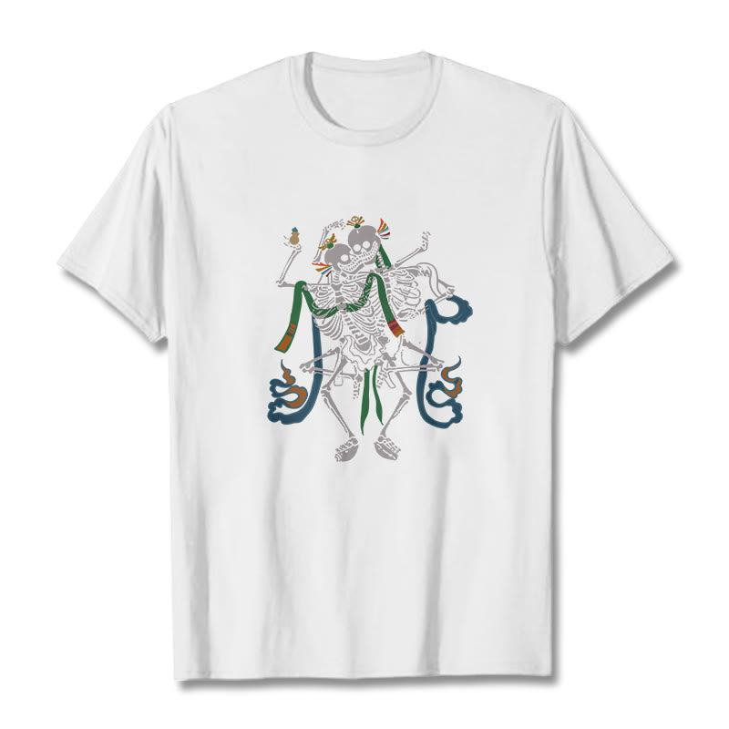 Tibetan The Lord Of The Corpse Forest Design Tee T-shirt