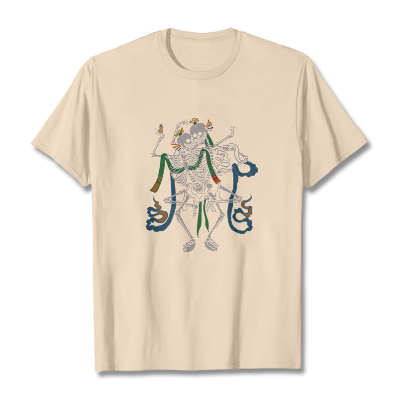 Tibetan The Lord Of The Corpse Forest Design Tee T-shirt