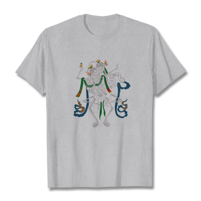 Tibetan The Lord Of The Corpse Forest Design Tee T-shirt