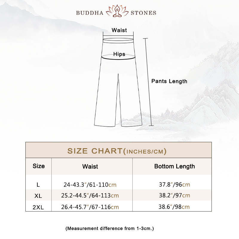 2Pcs Chinese Frog Button Design Zen Tai Chi Meditation Clothing Cotton Linen Top Pants Women's Set