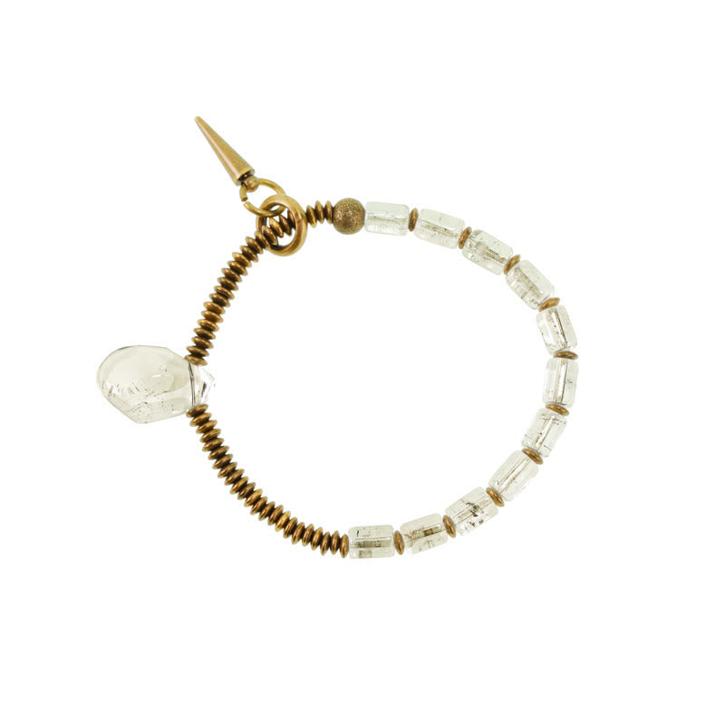 Copper White Crystal Luck Bracelet