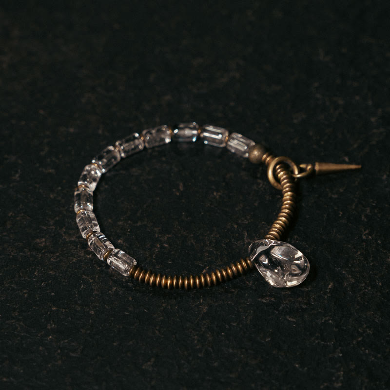 Copper White Crystal Luck Bracelet