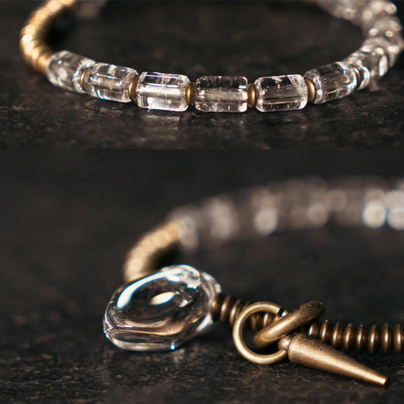 Copper White Crystal Luck Bracelet
