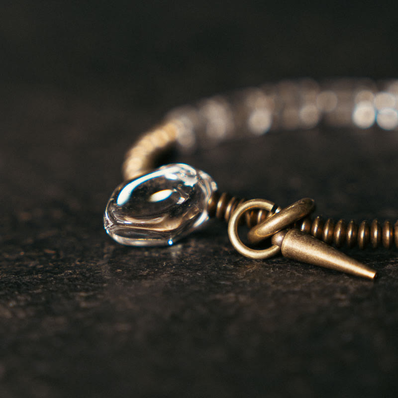 Copper White Crystal Luck Bracelet