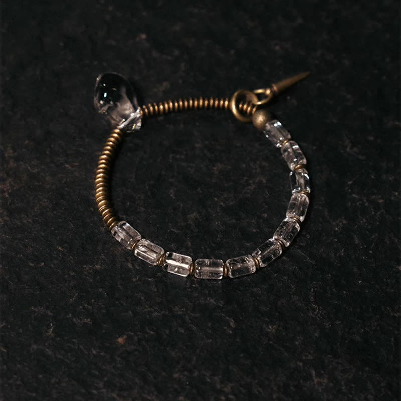 Copper White Crystal Luck Bracelet