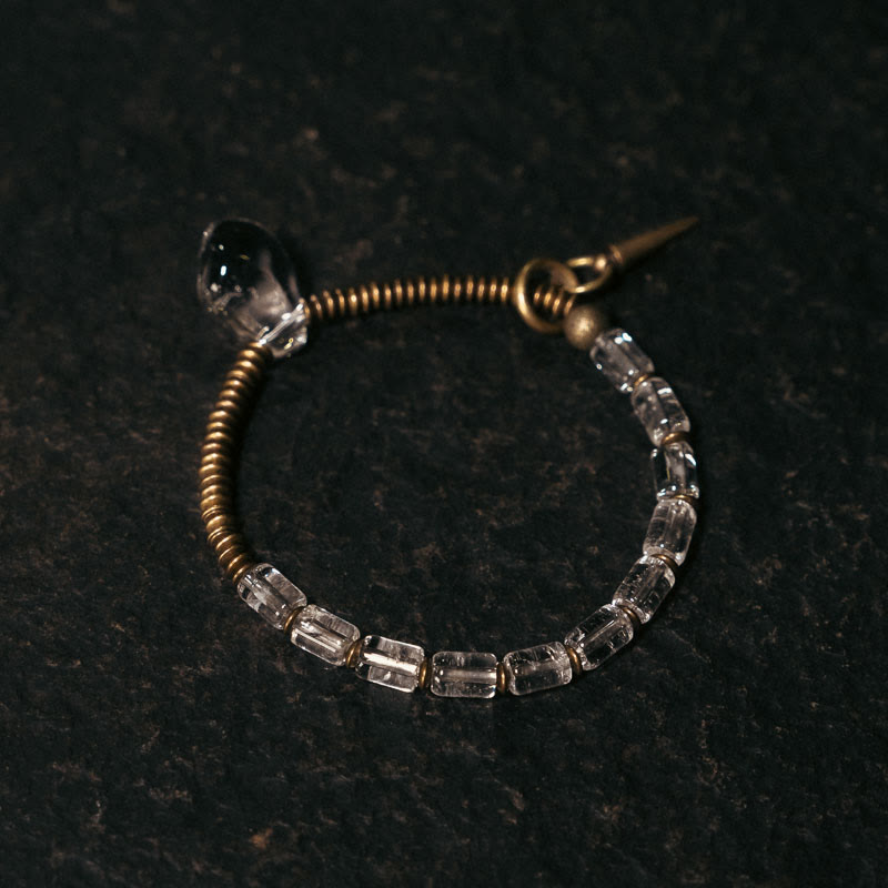 Copper White Crystal Luck Bracelet