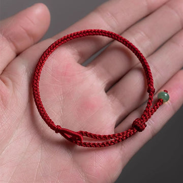 Red String Jade Connection Bracelet