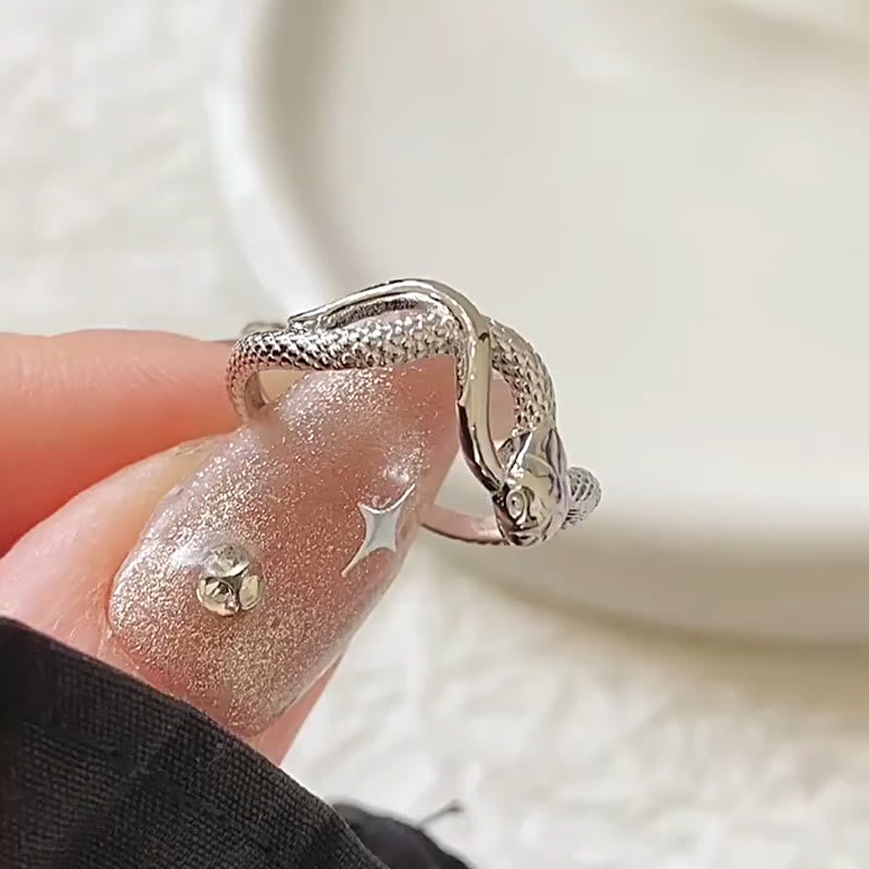925 Sterling Silver Year Of The Snake Calm Ring