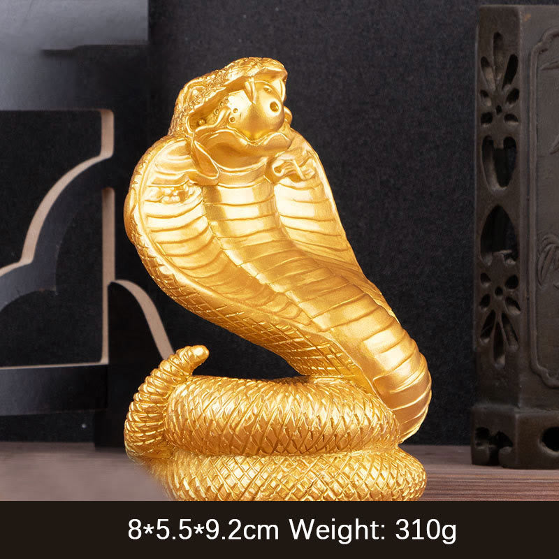 Year Of The Snake Ingots Copper Coins Ball Wealth Resin Statue Home Decoration