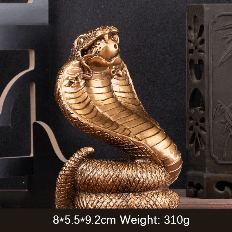 Year Of The Snake Ingots Copper Coins Ball Wealth Resin Statue Home Decoration