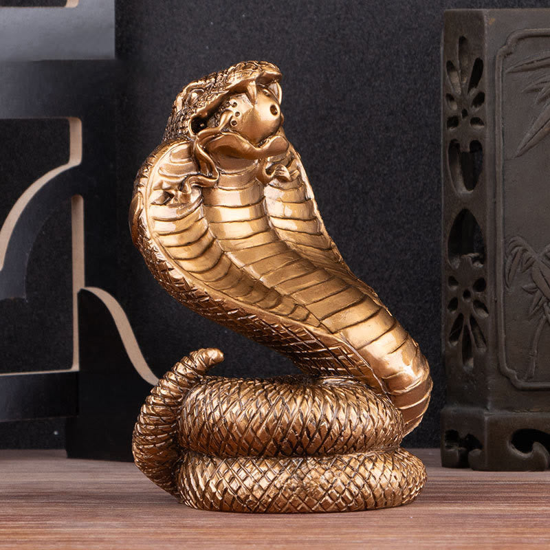 Year Of The Snake Ingots Copper Coins Ball Wealth Resin Statue Home Decoration