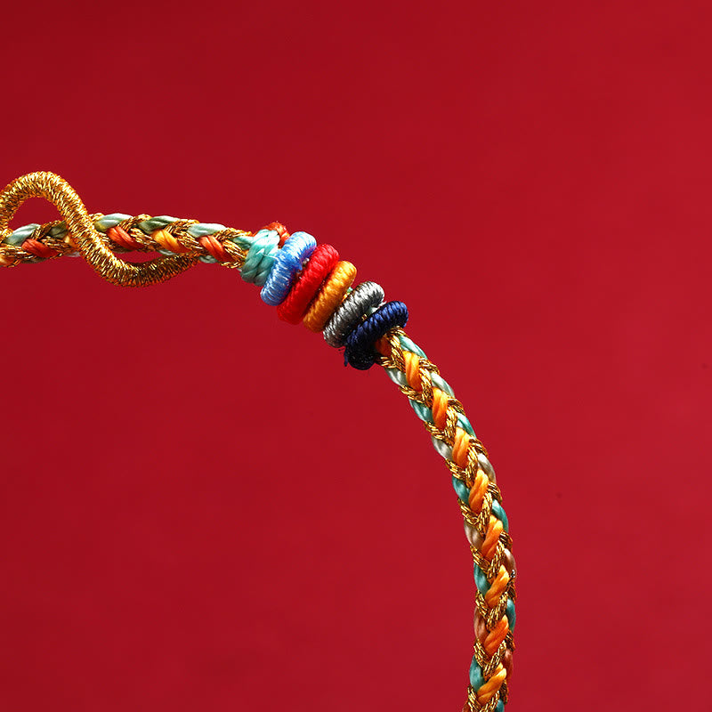 Yellow String Year Of The Snake Protection Braided Bracelet
