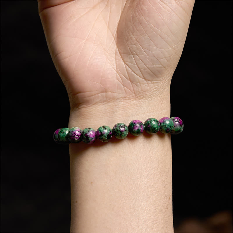 Natural Ruby Zoisite Beaded Energy Bracelet