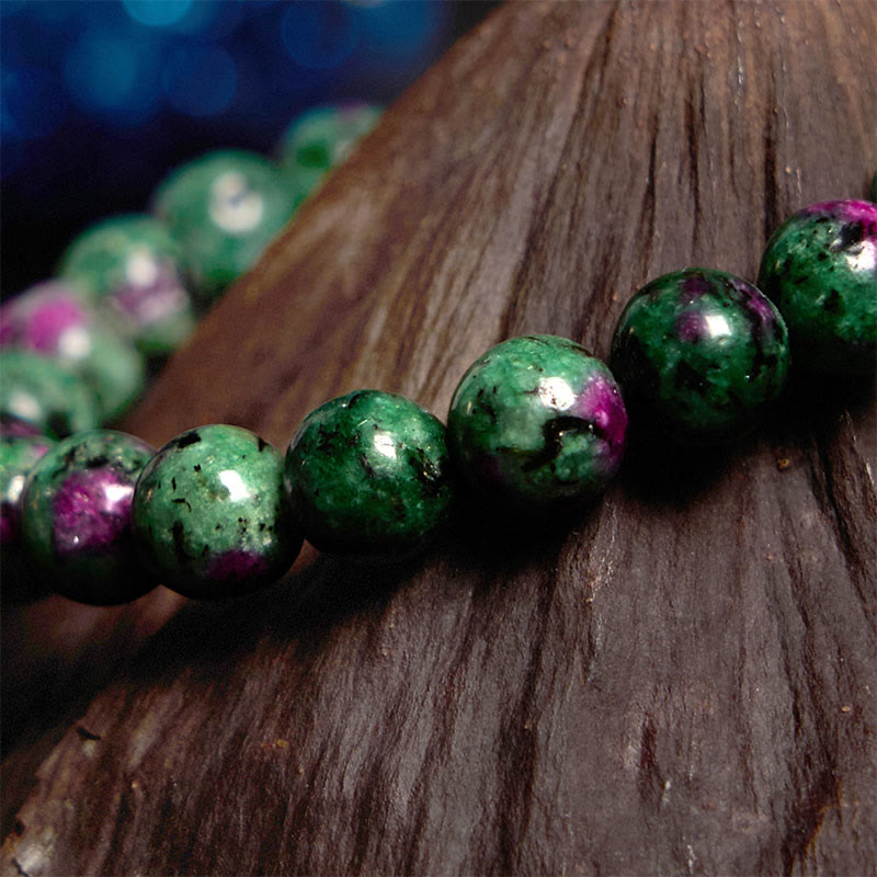 Natural Ruby Zoisite Beaded Energy Bracelet