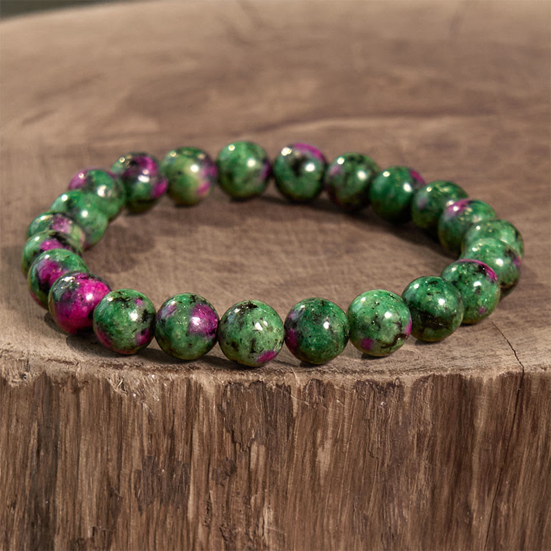 Natural Ruby Zoisite Beaded Energy Bracelet