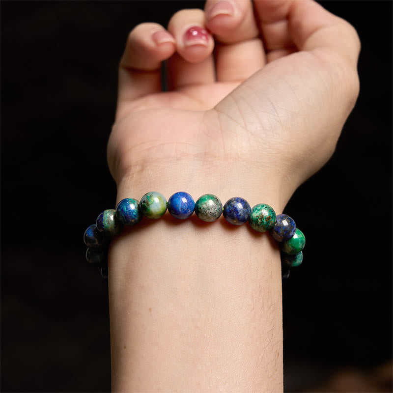 Polished Lapis Lazuli Beaded Serenity Bracelet