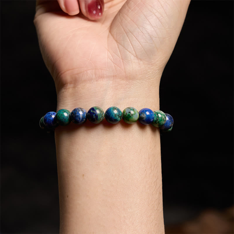 Polished Lapis Lazuli Beaded Serenity Bracelet