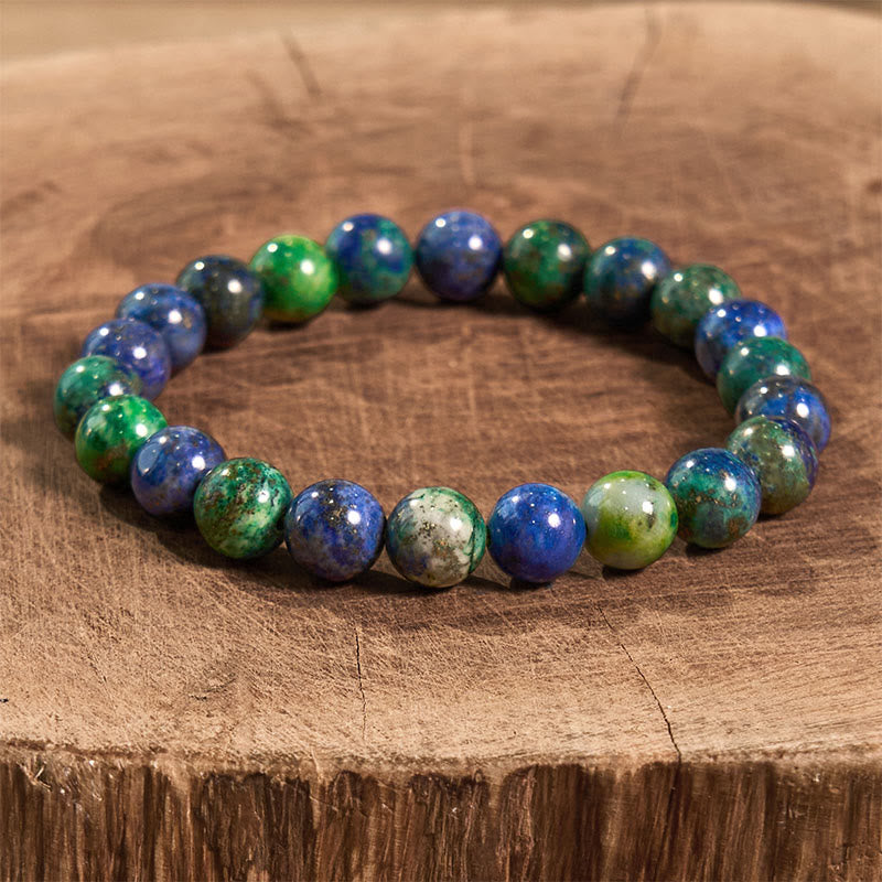 Polished Lapis Lazuli Beaded Serenity Bracelet