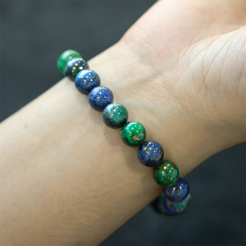 Polished Lapis Lazuli Beaded Serenity Bracelet