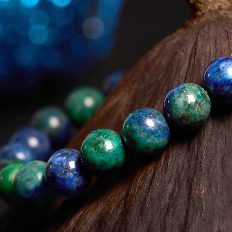 Polished Lapis Lazuli Beaded Serenity Bracelet