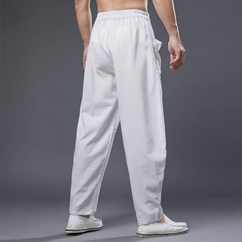 Cotton Ramie Linen Loose Meditation Harem Pants