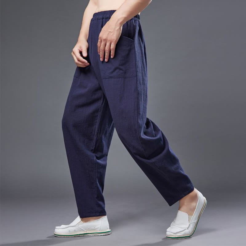Cotton Ramie Linen Loose Meditation Harem Pants