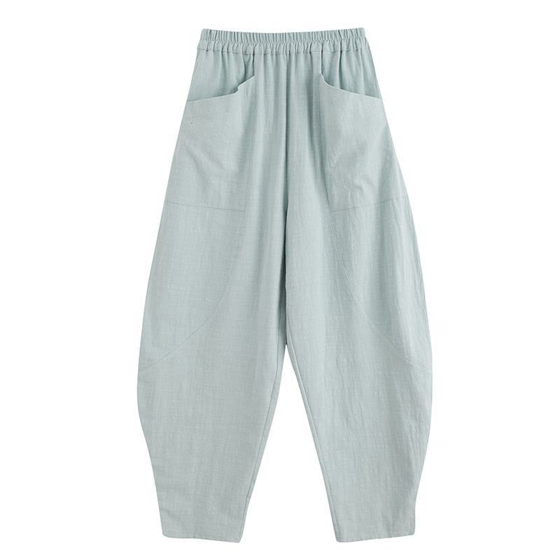 Cotton Ramie Linen Loose Meditation Harem Pants