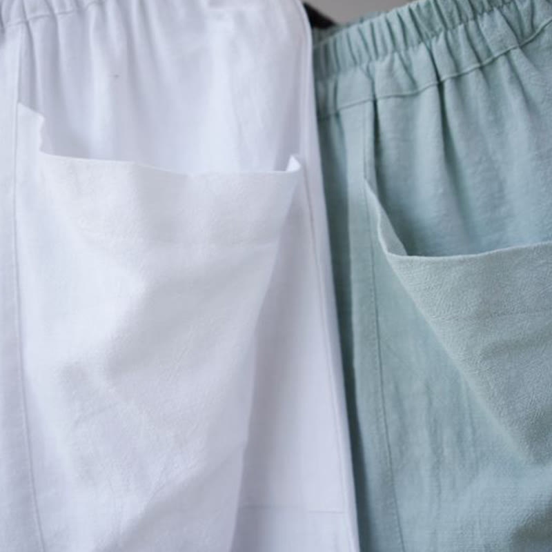 Cotton Ramie Linen Loose Meditation Harem Pants