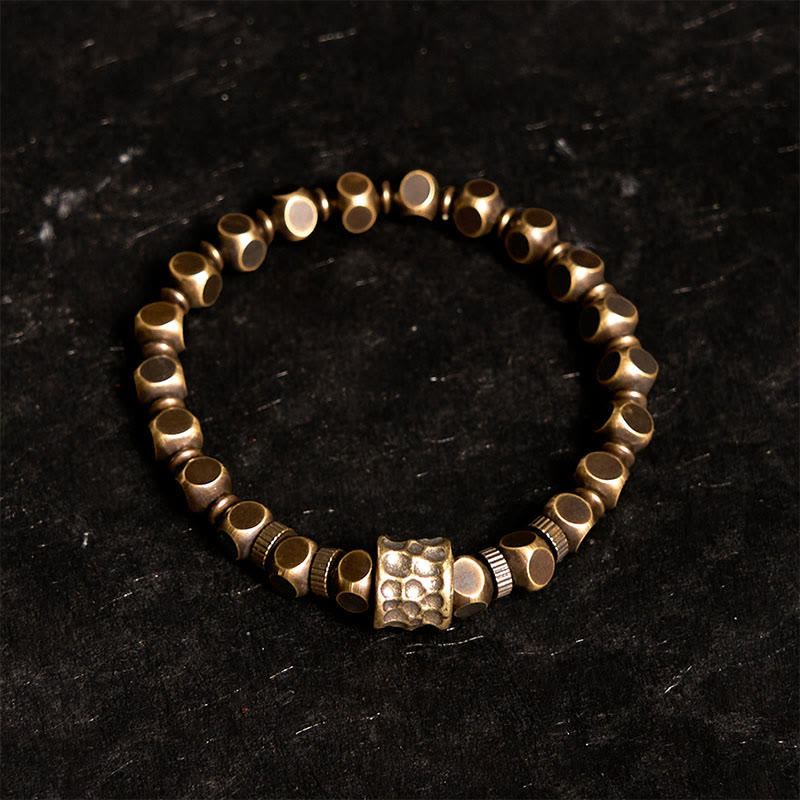 Copper Meteorite Pattern Balance Bracelet