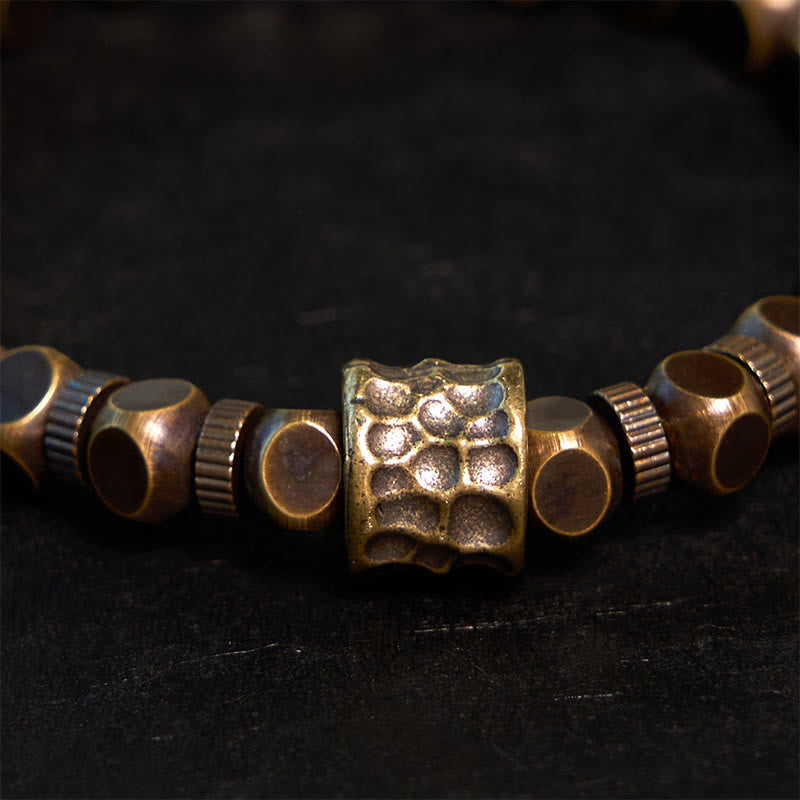 Copper Meteorite Pattern Balance Bracelet