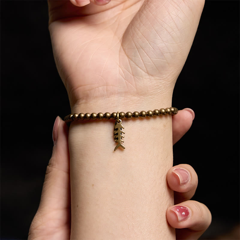 Copper Fish Bone Healing Bracelet