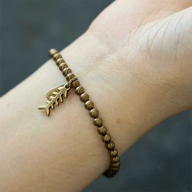Copper Fish Bone Healing Bracelet