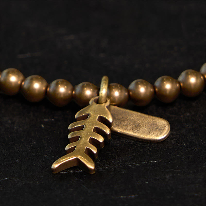 Copper Fish Bone Healing Bracelet