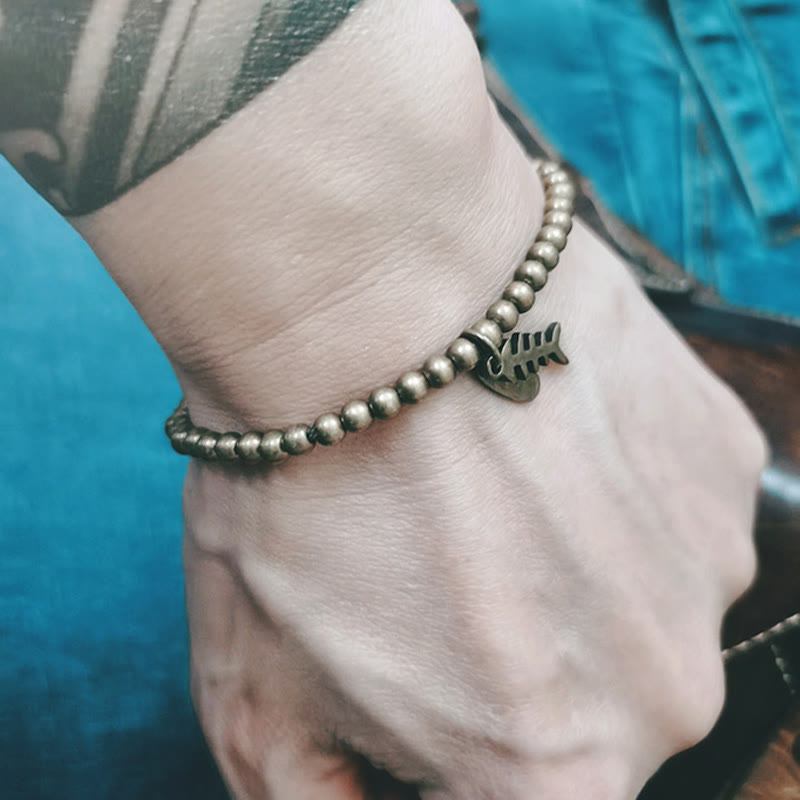 Copper Fish Bone Healing Bracelet