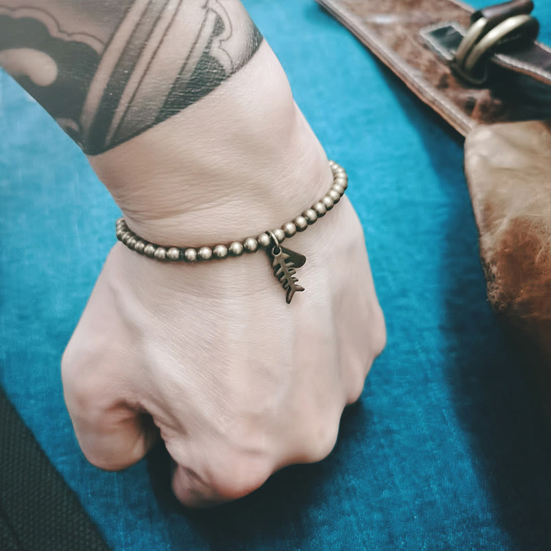 Copper Fish Bone Healing Bracelet